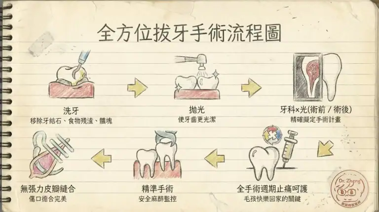 犬貓拔牙流程全方位圖解