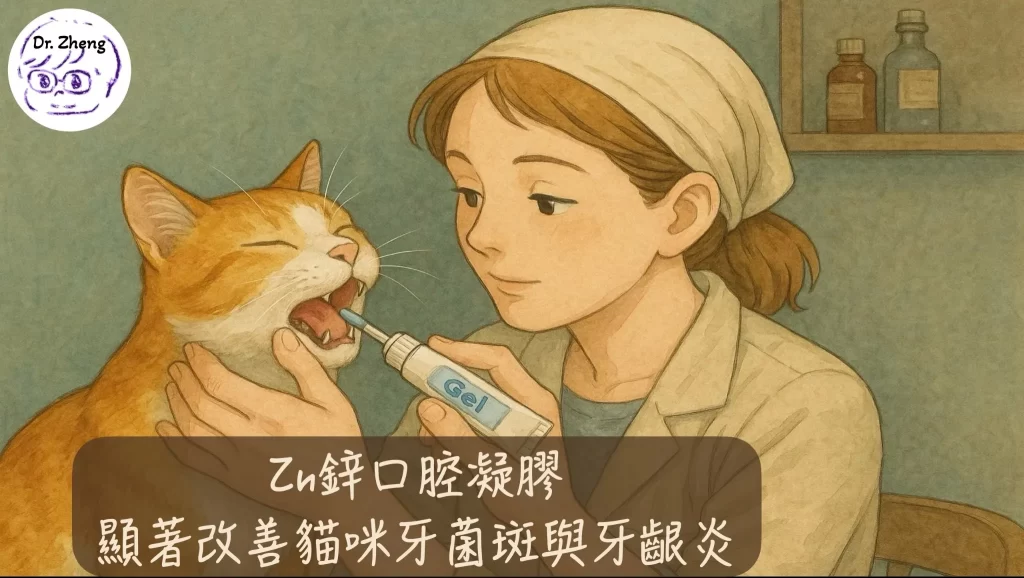 Zn鋅口腔凝膠顯著改善貓咪牙菌斑與牙齦炎