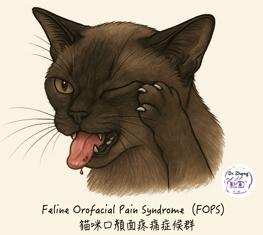 貓咪口腔顏面疼痛症候群 FOPS（Feline Orofacial Pain Syndrome）