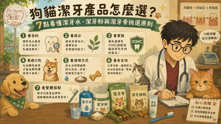 狗貓潔牙產品怎麼選？潔牙水、潔牙粉、潔牙餅？
